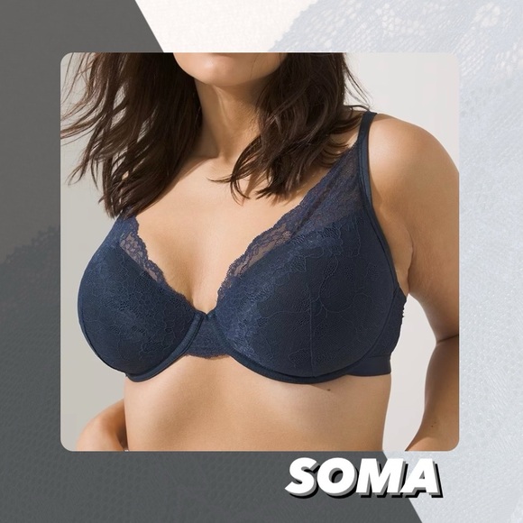 Soma Other - EUC Soma Lightest Lift Lace Plunge Bra